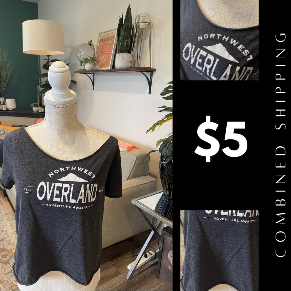 Heather gray v-neck cotton t-shirt. Longer, very flattering fit. Unisex.